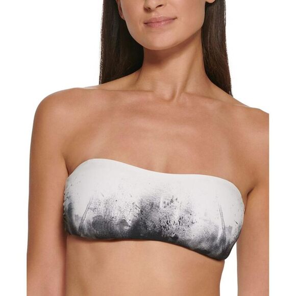 Calvin Klein Other - Calvin Klein Womens Printed Lined Bikini Swim top White S